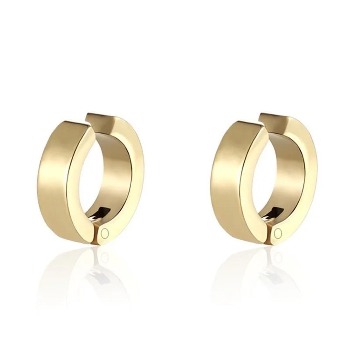 

2 шт. Модные серьги-каффы из нержавеющей стали 316L, серьги-кольца без пирсинга, серьги-клипсы, серьги с имитацией пирсинга, серьги-кольца