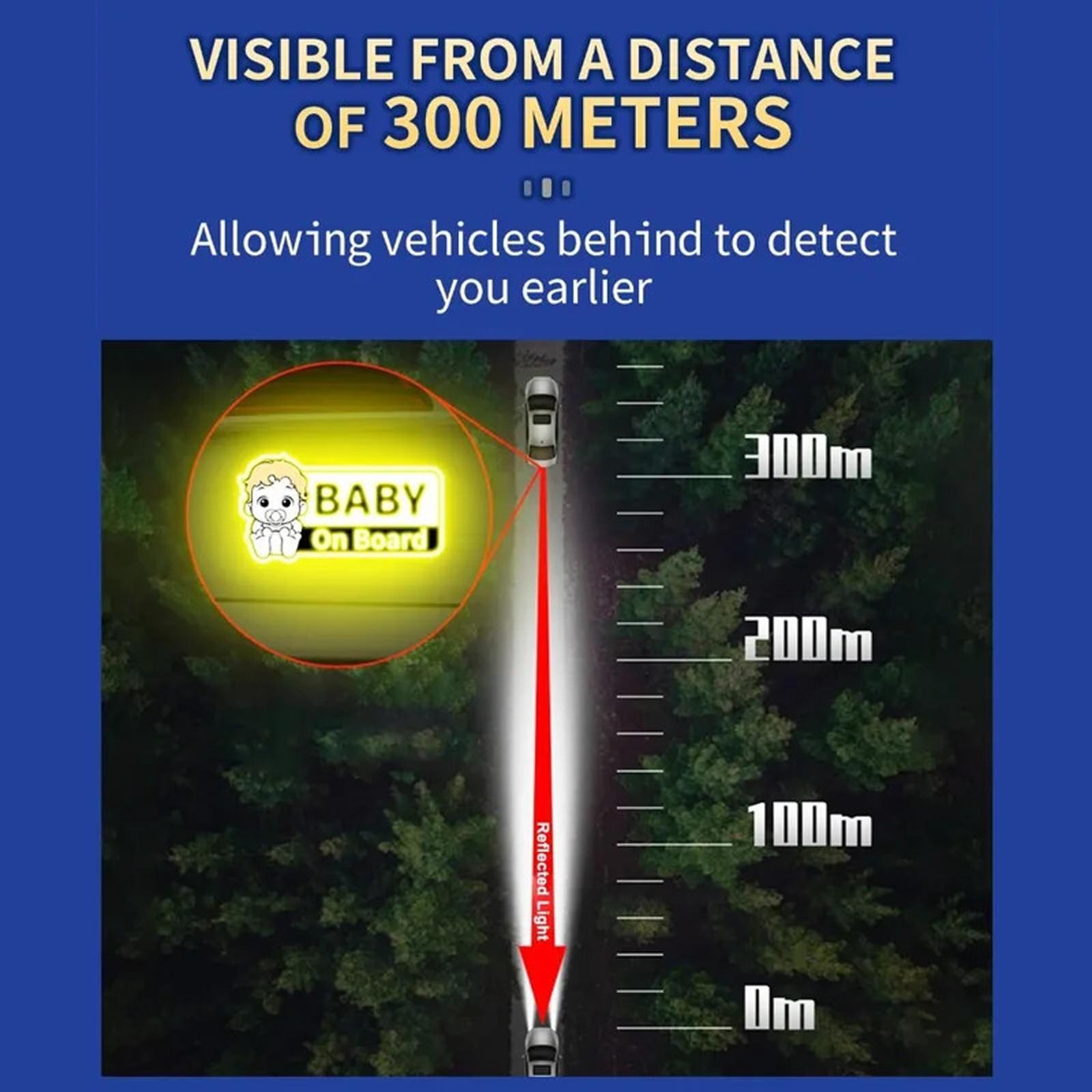 

Waterproof Reflective Decal High Intensity Glow Car For Night Driving 1