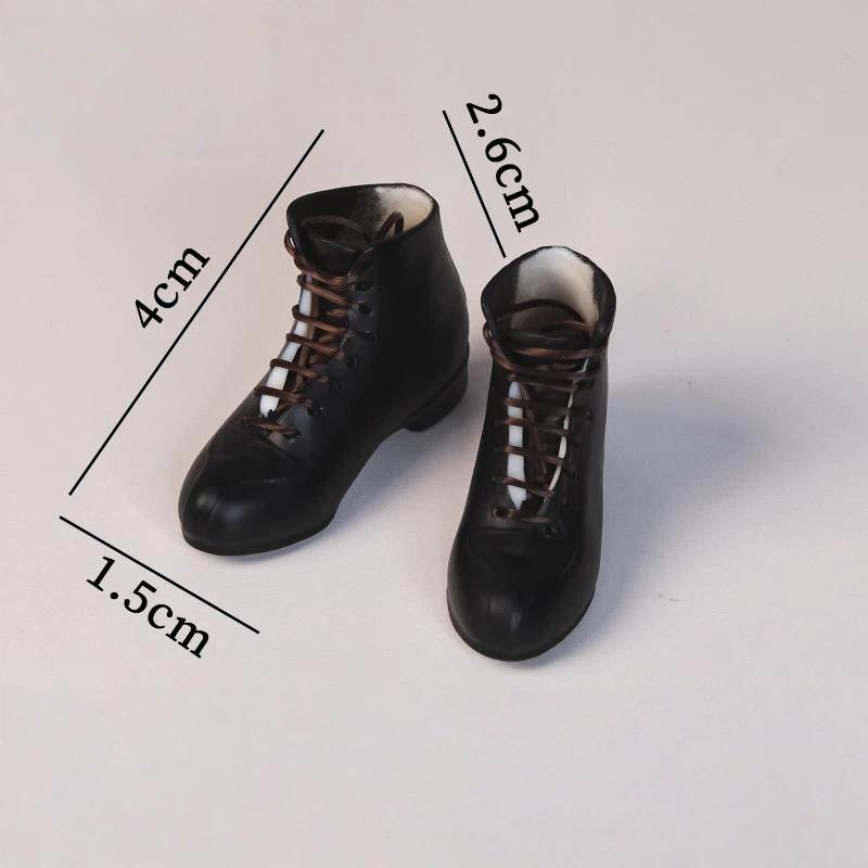 1 Pair Fashion Mini Lace Up Boots Replacement Ob22/Ob24 Doll' Leather Shoes For 1/6 Licca Dress Up Accessories