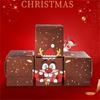 5pcs Christmas Candy Biscuit Cube Santa Claus Box DIY Cake Box for Party Decorating Supplies Christmas Decoration 2025 Navidad