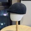 Embroidered Letter R Shaped Beret Hat for Women in Autumn and Winter Cashmere Blend Warm Reverse Wear Forward Hat