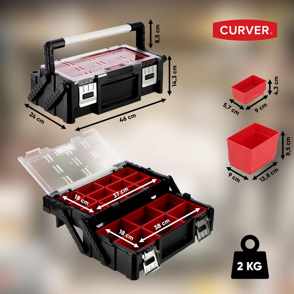 KETER Skrzynka Walizka Narzędziowa Organizer