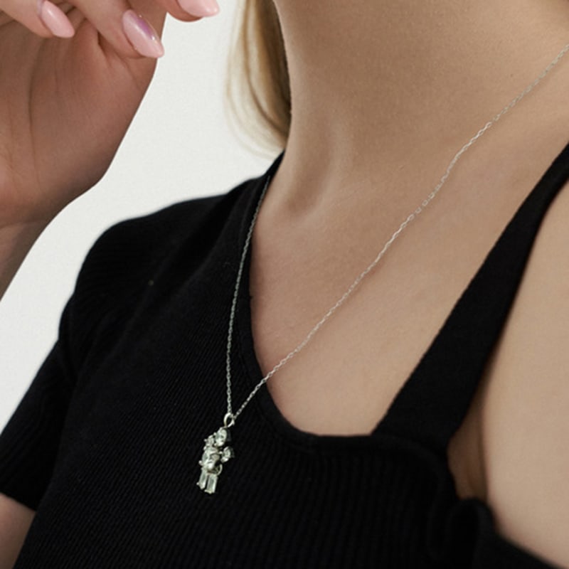 of the moon Crystal Ginger Man Necklace