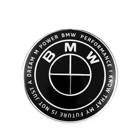 

Car 50th Anniversary Black White logo Wheel Rim Decoration Cover for BMW X1 X3 X5 1 3 5 7 Series Z4 G20 G30 G05 G01 G11 E46 E90 Steering wheel 46MM чёрный