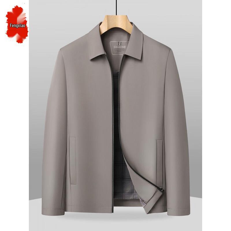 Men s Lightweight Lapel Casual Jacket 2XL