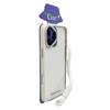For iPhone 16 Plus Case Skin-Touch TPU+PC Clear Phone Back Cover with Wrist Strap