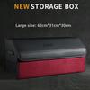 Car Large Capacity Storage Box Trunk Multifunctional Folding Leather Material Storage Box Suitable for Polestar 1 2 3 4