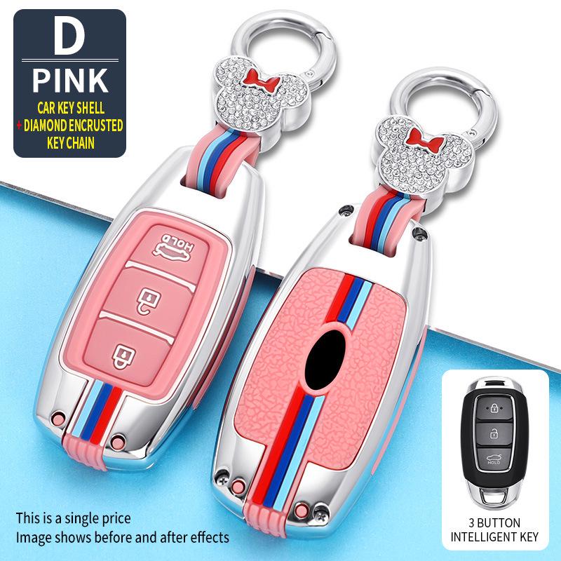 Compatible Key Case for Beijing Hyundai: Mistra, Elantra, ix35, Festa, ix25, Verna, Sonata, Santa Fe.