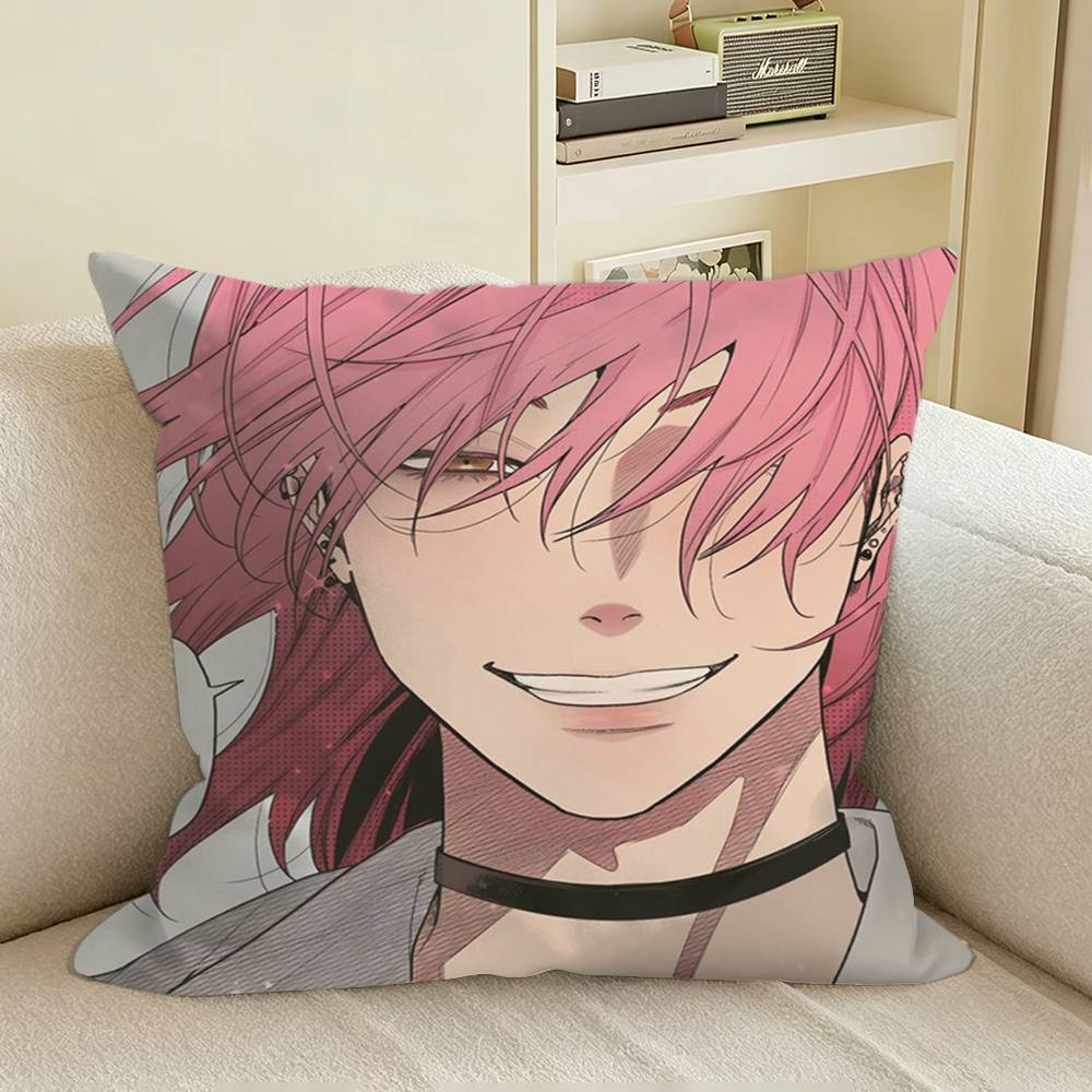 Yuri Ayato BL Anime YBC Square Sofa Pillow Cover Solid Color Living Room Home Decor Cushion Case