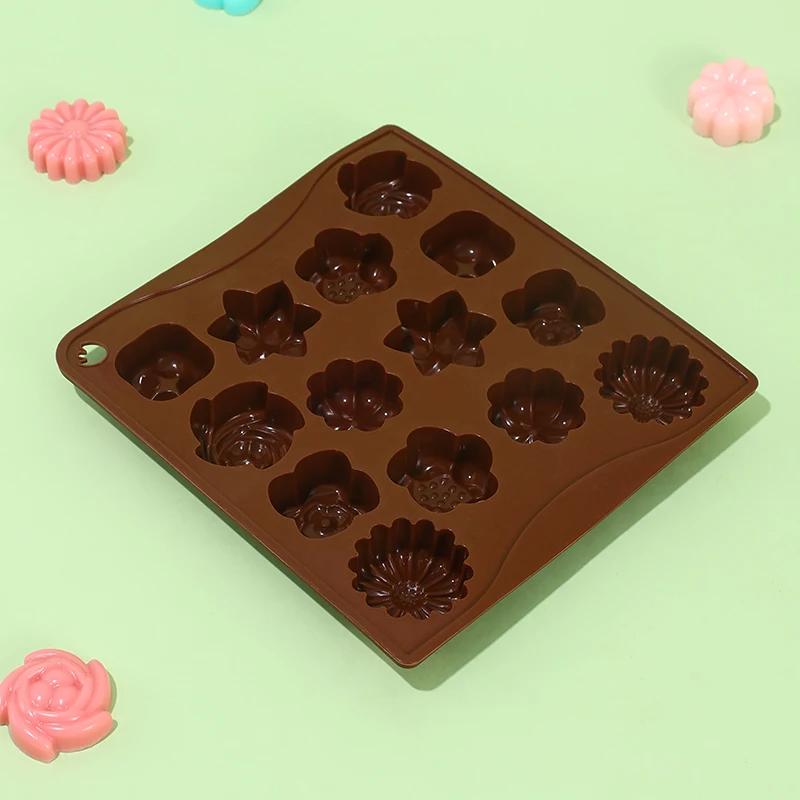 Chocolate Silicone Baking Mold Horse Multiple Flower Shape Cake Cookies Bread Candy Pastry Gummy Jelly Soap Candle Making Tool