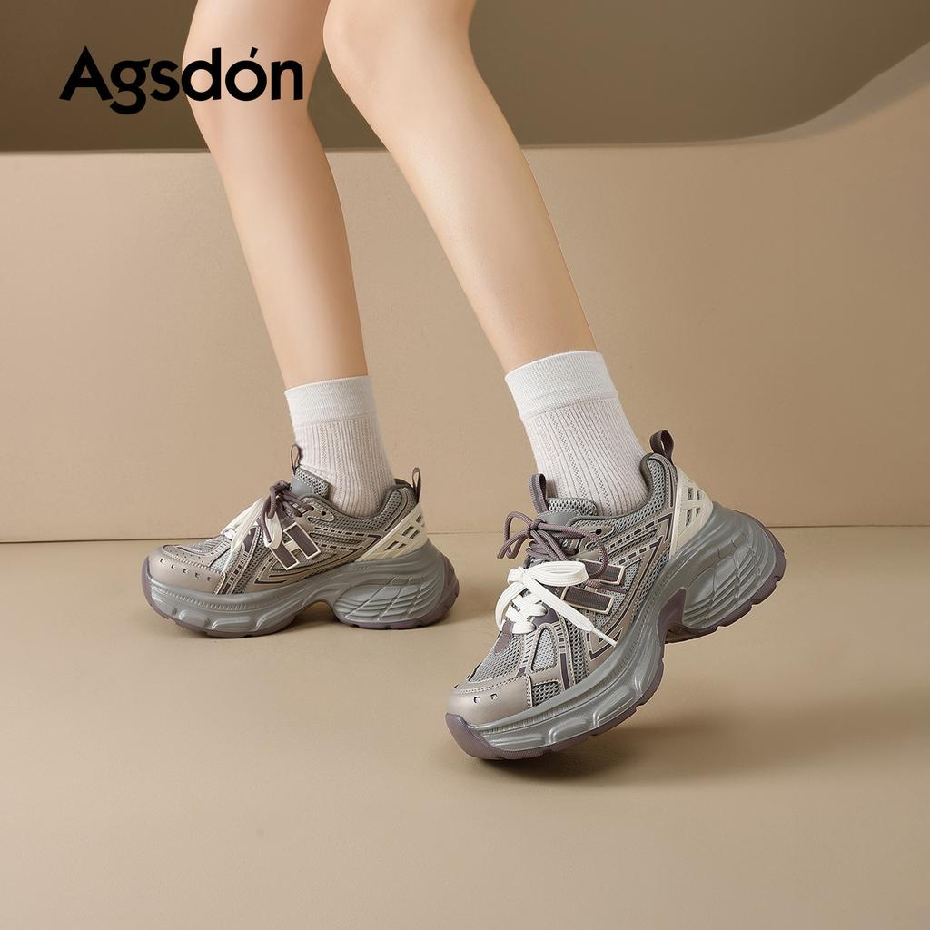 Platform dad shoes new spring gray outdoor hiking shoes sports and leisure shoes