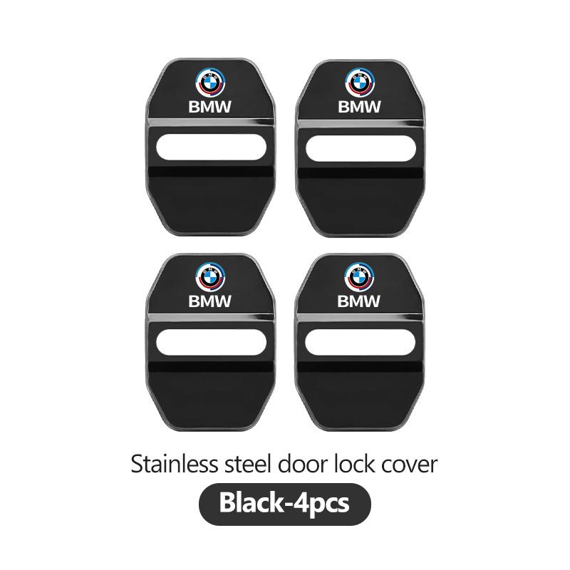 QWSL3 Stainless Car Door Lock Buckle Trim Cover Protector Rust Accessories For BMW M 1 3 4 5 6 7 Series X1 X3 X4 X5 G20 G38 F48 E36