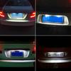 2 Stück Auto LED Kennzeichenleuchten Canbus Für Renault Clio Laguna Megane Twingo Master Vel Satis Espace Nummer Rücklichtlampe 6500K Weiß