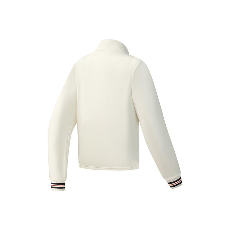 FILA Tennis Fashion Simple Casual Sports Tennis Style Versatile Comfortable Loose Half-Zip Knit Pullover Sweatshirt Women sweatshirt A11W543222FWT