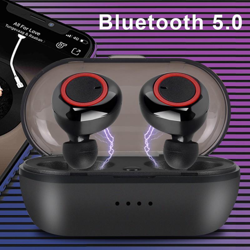 Bluetooth 5.0 Waterproof TWS Headset Earphone HIFI Mini Earbuds Noise Reduction Wireless Headset