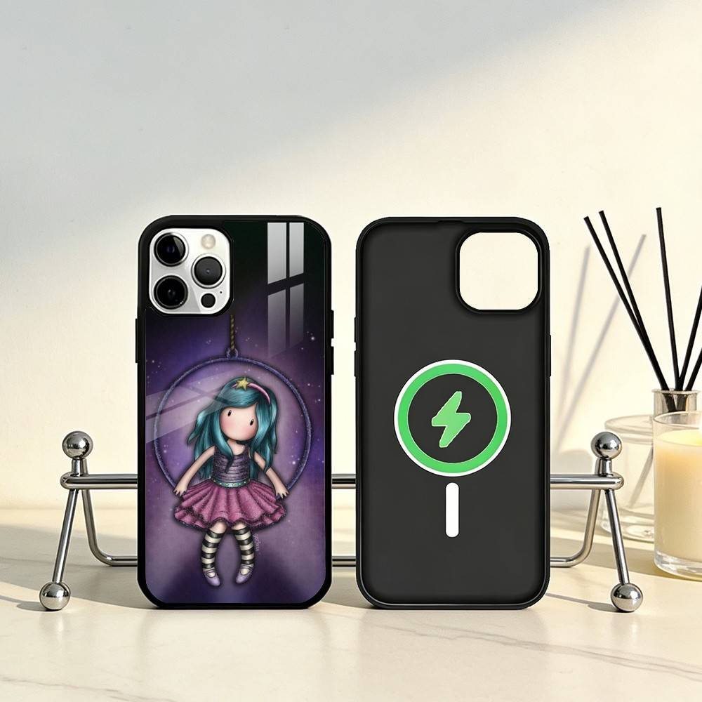 Lovely Santoro G-Gorjuss Series Phone Case For iPhone17,16,15,14,13,12,11 Plus,Pro Max Magnetic For Magsafe Wireless Charging