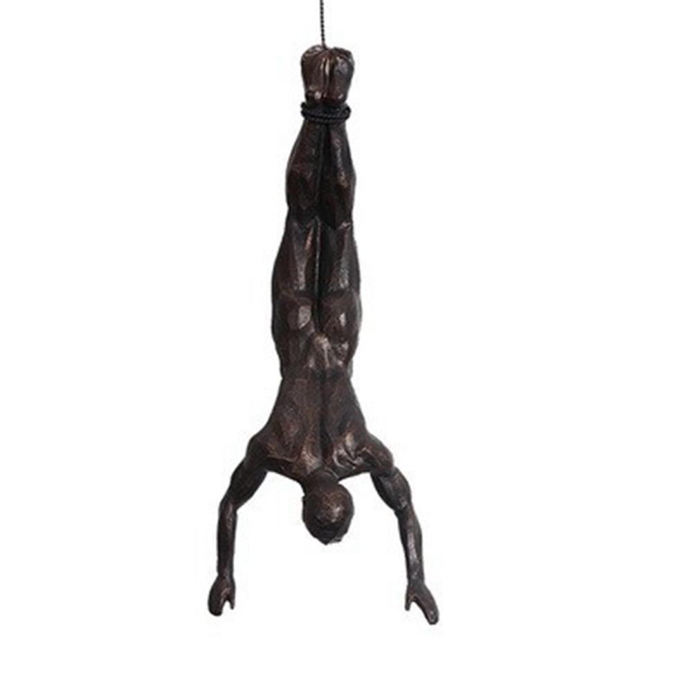 Unique Climbing Man Wall Sculptures European Style Abstract Character Pendant  Home Decor