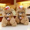 Bear Teddy Chef Costume Soft Plush Doll With Dressup For Children Entertainment