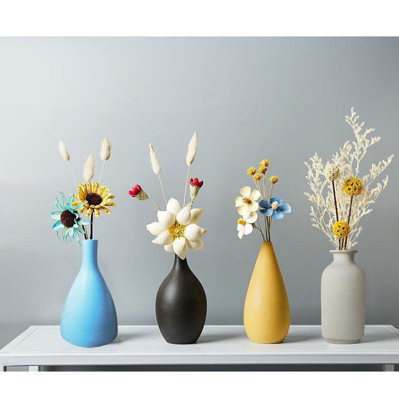 HANDUNYOU Modern Minimalist Vase & Dried Flower Decor Set