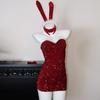 Bunny Girl Velvet Sequin Lingerie: Seductive Sleepwear & Festive Outerwear