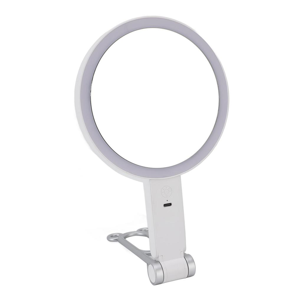 Travel Makeup Mirror with Light Double Sided 1X/5X Magnification Mirror Desktop Wall Mounted Handhel