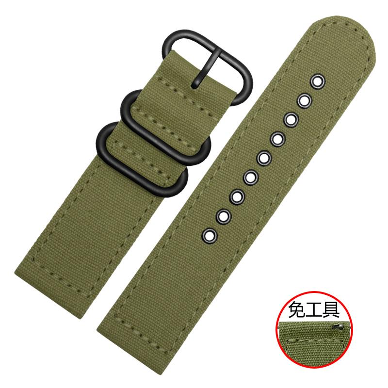 

18mm 20mm 22mm 24mm Two-Sided Sailcloth Watchband Quick Release Band Sport Watch Strap For Men Universal nylon watch strap Acces 24mm