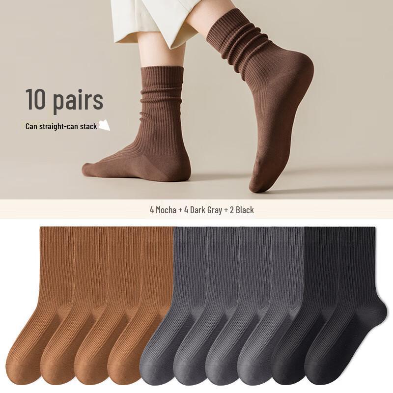 Yalu Women s Mid-Calf Socks One Size