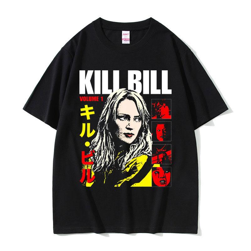 Famous Director Quentin Tarantino Movie Kill Bill Uma Thurman Play The Bride T-shirt Men Women Casual Vintage Fashion T Shirt