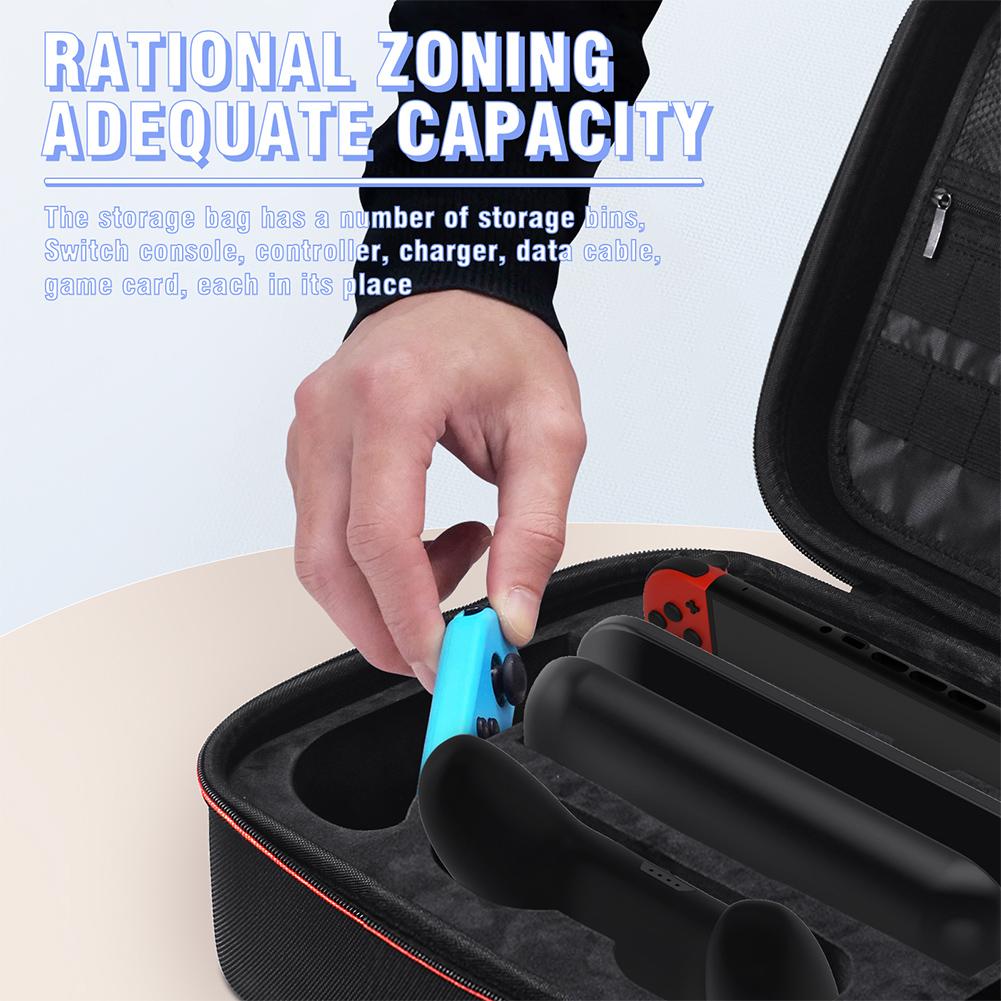 Portable Storage Bag with Handle Strap Travel Case Waterproof and Shockproof Carry Case for Switch 2 Game Console Accessories