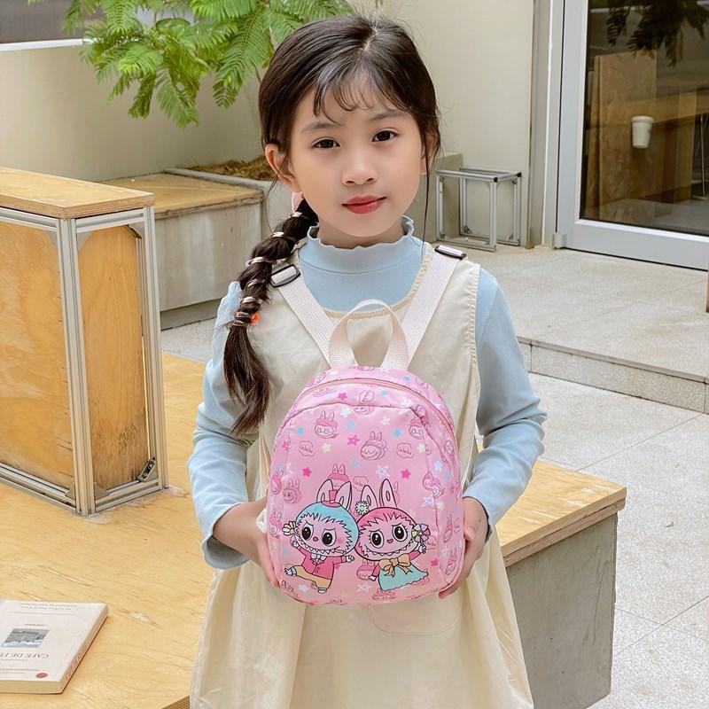 Cartoon Boys And Girls Small Backpack Foreign Style Printing Outdoor Outing Baby Small Schoolbag Children'S Bag