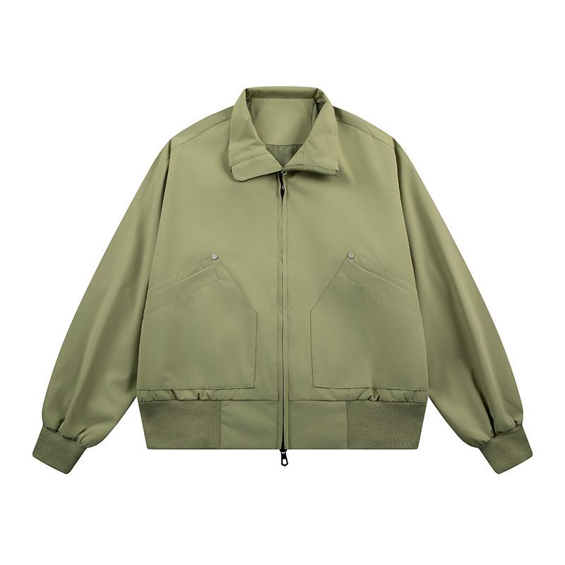 2026 Men's Loose Fit Bomber Jacket: Versatile Casual Spring/Autumn Outerwear for Him and Her