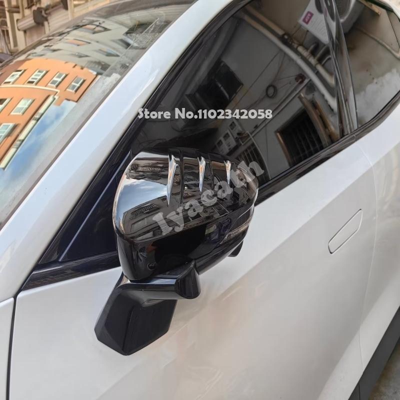 RHD LHD  For Changan Deepal S07  2024 ABS BLACK Exterior Side Mirror Cover Rearview Mirror Cap Reverse Mirror Shell Sticker