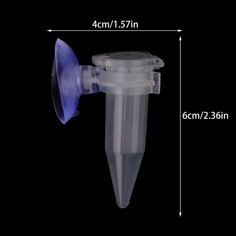 Automatic Fish Feeder Cone Brine Shrimp Egg Worm Funnel Feeding Cup With Suction Cup Tool Ornamental Tank Aquarium Accessories
