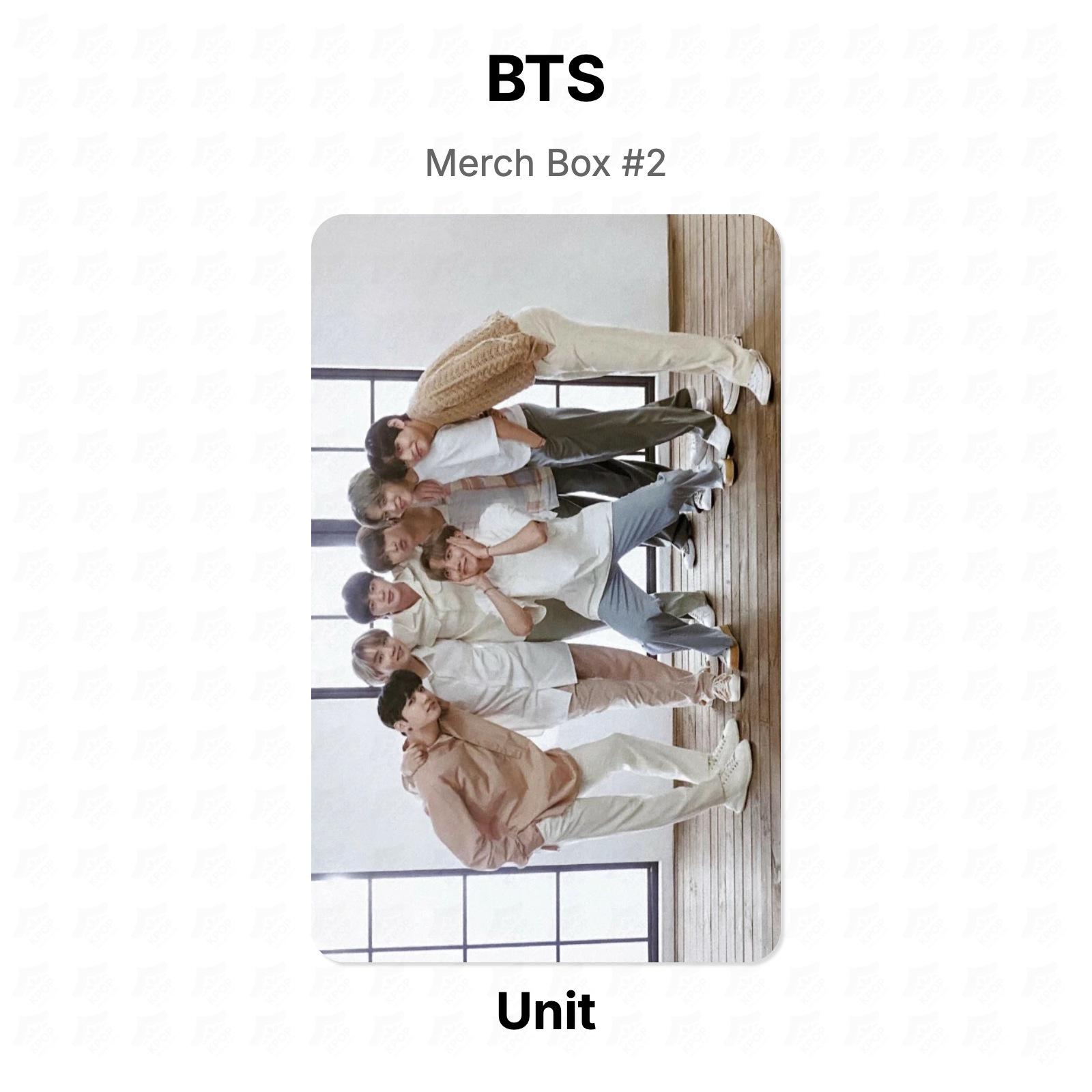 BTS Unit Merch Box #2 Official Photocard Unit