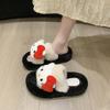 Cute Cartoon Soft Bottom Fluffy Drag Girl 2025 Autumn and Winter New Girl Soft Heart Cute Comfortable Cotton Slippers