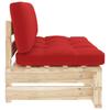 Vidaxl Ogrodowa Sofa Środkowa Z Palet, Impregnowane Drewno Sosnowe