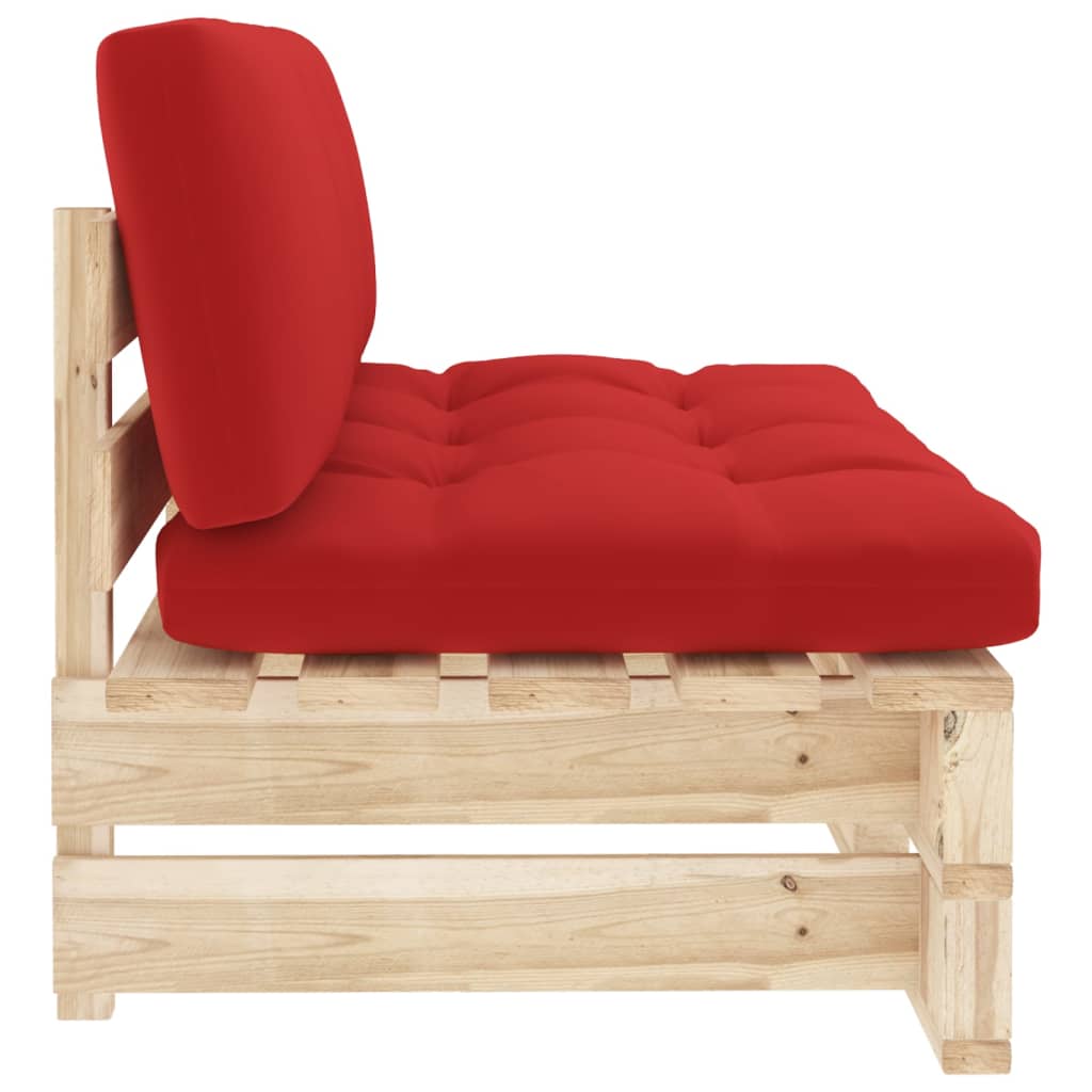 Vidaxl Ogrodowa Sofa Środkowa Z Palet, Impregnowane Drewno Sosnowe