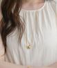 Halden Bold Round Pendant Necklace (N059_Gold)