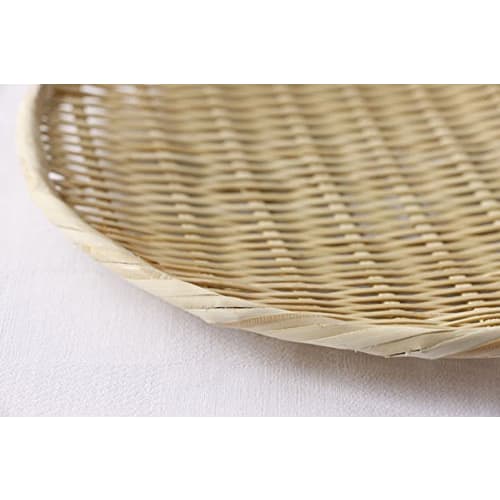 [Kagoya] Special Selection Round Tray Strainer (Bamboo Strainer), Diameter: Approx. 27cm (7004)