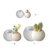 Silicone Striped Candle Cup Mold Circular Shape Easy Demold Reusable Tool For Resin Casting Crafts Gift Projects