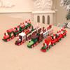 Santa Claus Little Train Ornaments Christmas Tree Home Christmas Decorations  Kids Toys