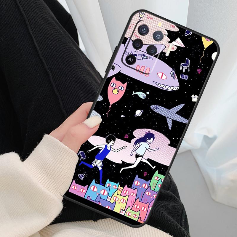 Omori Game Case For OPPO A54 A74 A94 A83 A91 A93 A5 A9 A31 A53 2020 A15 A52 A72 Find X5 X3 Pro Cover