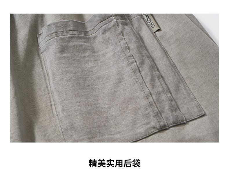 Pure cotton texture couple's high-end fashionable versatile summer retro loose comfortable breathable cool shorts