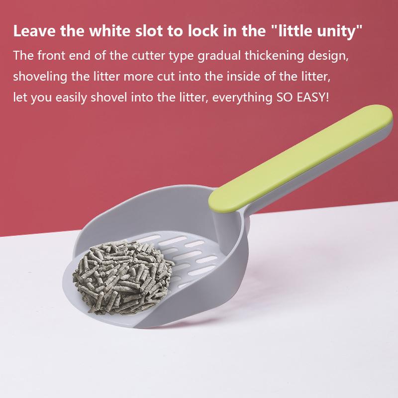 Pelle à litière pour chat Outil de nettoyage pour animaux de compagnie Pelle en plastique Produits de nettoyage pour sable pour chat Toilettes pour chien Cuillères à nourriture pour chat Fournitures pour chat