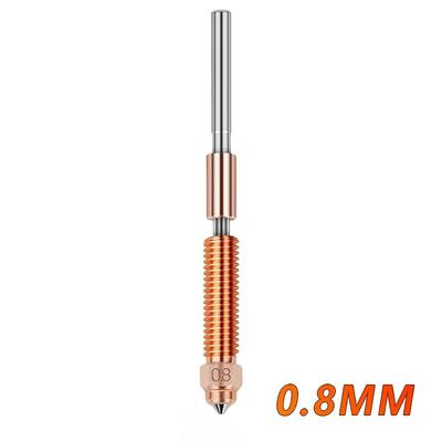 1 Τεμάχιο 0,2/0,4/0,6/0,8/1,0mm Ακροφύσιο Εκτυπωτή 3D Σκληρυμένο Ατσάλι Δίμεταλλο Θερμικό Διάκενο Γρήγορης Αντικατάστασης Ακροφύσιο Όλα-Σε-Ένα Υψηλής Ροής