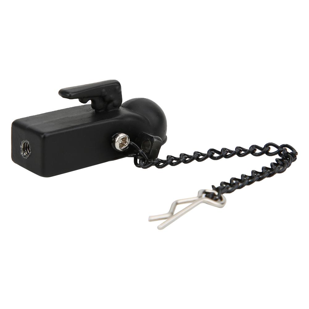 Black Metal Trailer, Component Accessories rc trailer hitch Buckle Connection accessories for 90046 90047 1 10 RC Crawler CarBlack