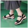 2025 Summer Shoes Women Sandals Summer Holiday Thick Sole Fashion Brand Ladies Sandals Non-slip Pink Black Plus Size 41