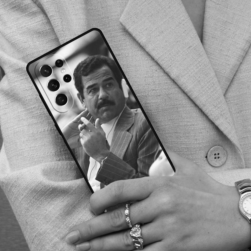 Saddam Hussein Iraq Arabic SOFT Cell Phone Case for Samsung Galaxy S26 Ultra S25 S24 S23 S22 S21 S20 Note10 Cover Galaxy S23+