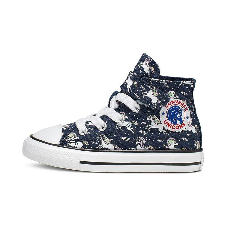 Converse Chuck Taylor All Star Hook and Loop High Top High Top Toddler Shoes Marine Blue Infant And Toddler 766203C