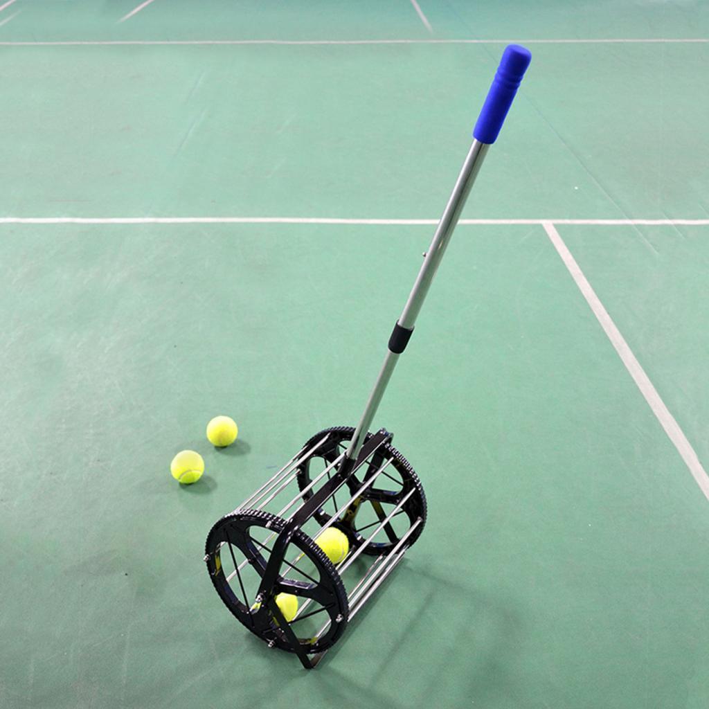 Tennis Ball Retriever Picker Training Tool Large Capacity Adjustable Telescopic Rod